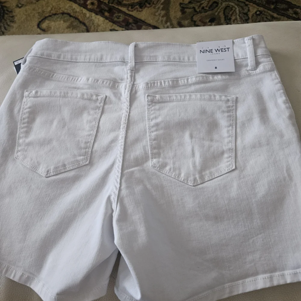 Nine West Women's White Shorts - Picture 9 of 11